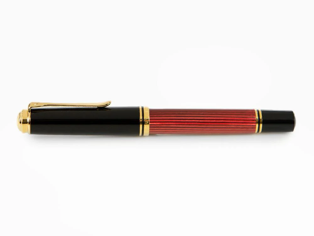 Pelikan Souverän 800 Black-Red Fountain Pen, Resin, 816625 - Image 9