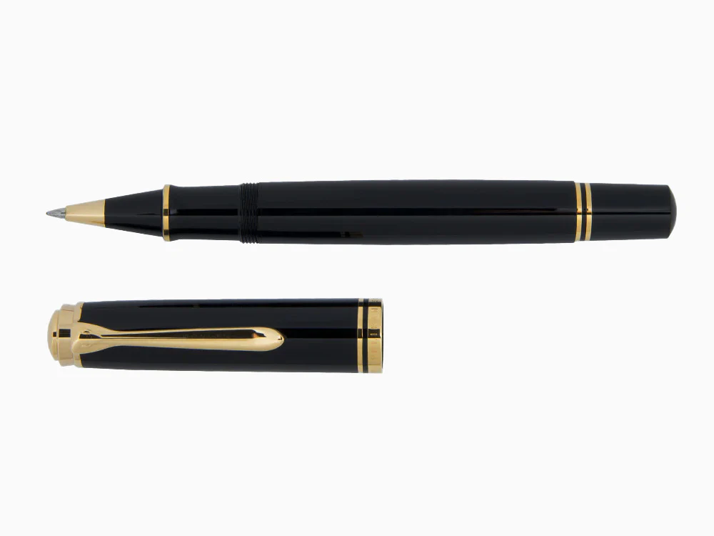 Pelikan Souverän R800 Rollerball pen, Black Resin, Gold trim, 997643 - Image 2