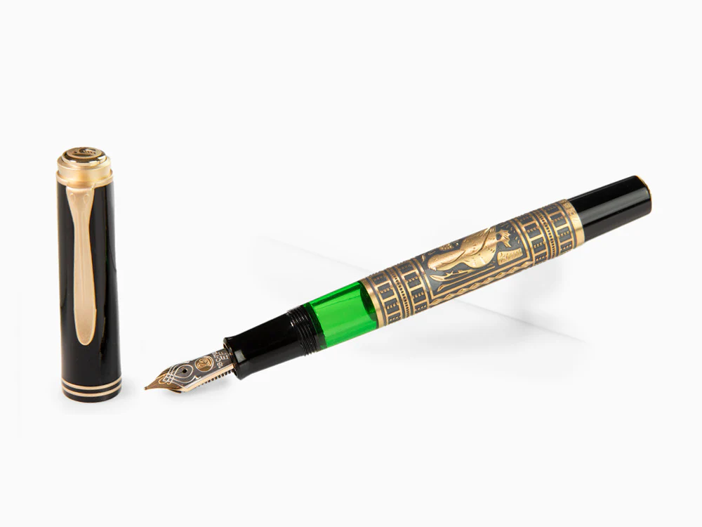 Pelikan Toledo M700 Fountain Pen, Gold Plated Silver, 927822, Special Ed - Image 2