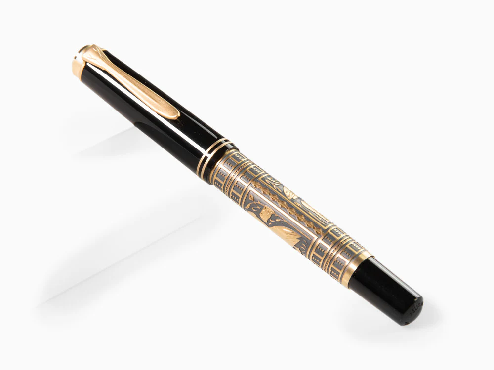 Pelikan Toledo M700 Fountain Pen, Gold Plated Silver, 927822, Special Ed - Image 3
