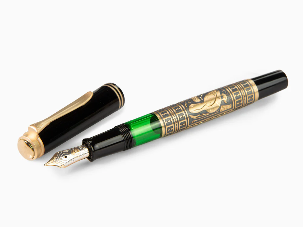 Pelikan Toledo M700 Fountain Pen, Gold Plated Silver, 927822, Special Ed - Image 7