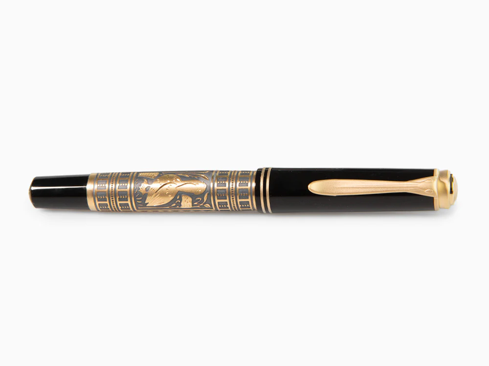 Pelikan Toledo M700 Fountain Pen, Gold Plated Silver, 927822, Special Ed - Image 8