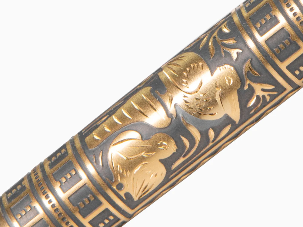 Pelikan Toledo M700 Fountain Pen, Gold Plated Silver, 927822, Special Ed - Image 9
