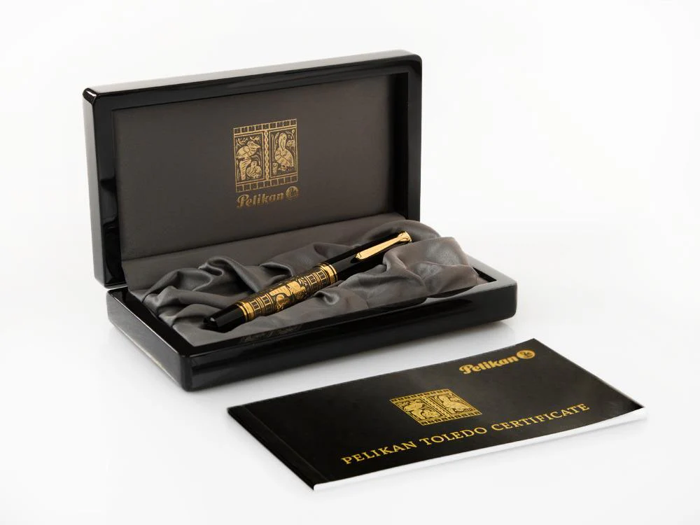 Pelikan Toledo M900 Fountain Pen, Gold, Resin, 921387 - Image 10