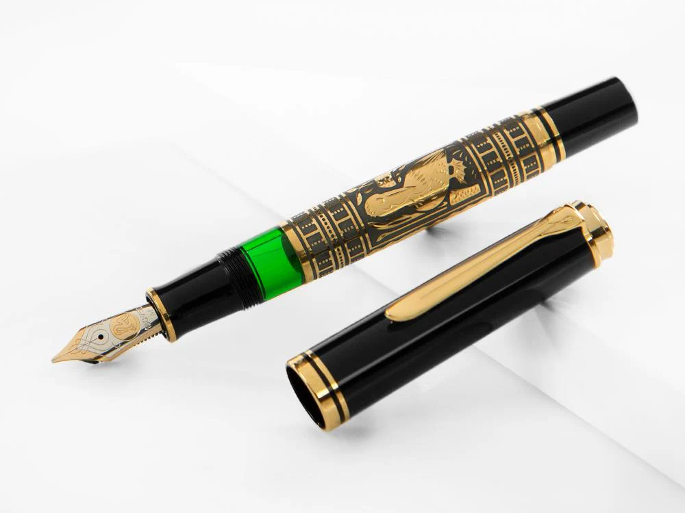 Pelikan Toledo M900 Fountain Pen, Gold, Resin, 921387 - Image 4
