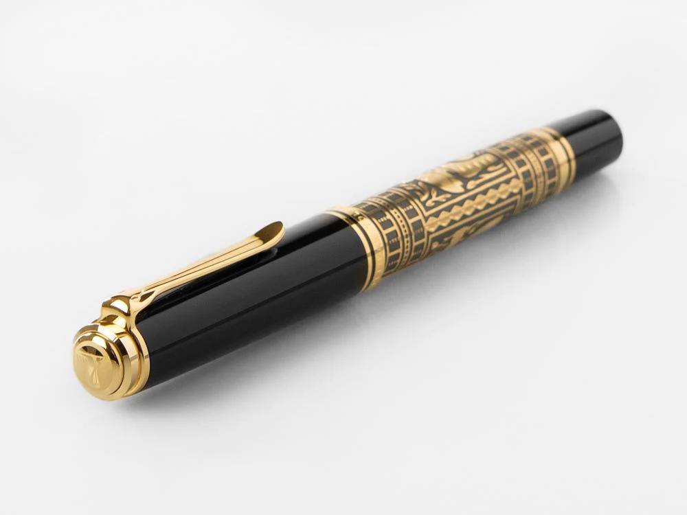 Pelikan Toledo M900 Fountain Pen, Gold, Resin, 921387 - Image 6