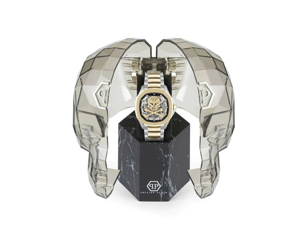 Philipp Plein 42 mm Automatic Watch, PVD Gold, Grey, 42 mm, PWRAA0323 - Image 5