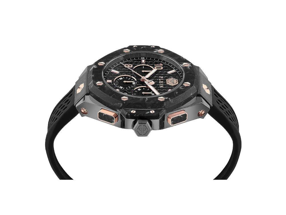 Philipp Plein Chrono Royal Quartz Watch, PVD, Black, 46 mm, PWPRA0524 - Image 4