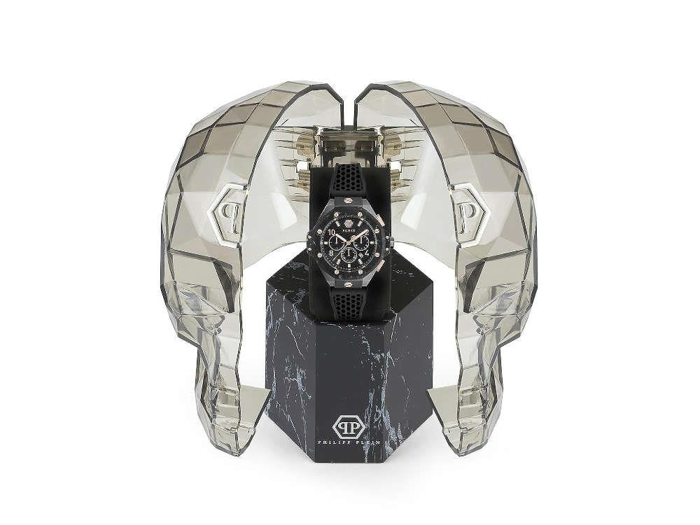 Philipp Plein Chrono Royal Quartz Watch, PVD, Black, 46 mm, PWPRA0524 - Image 5
