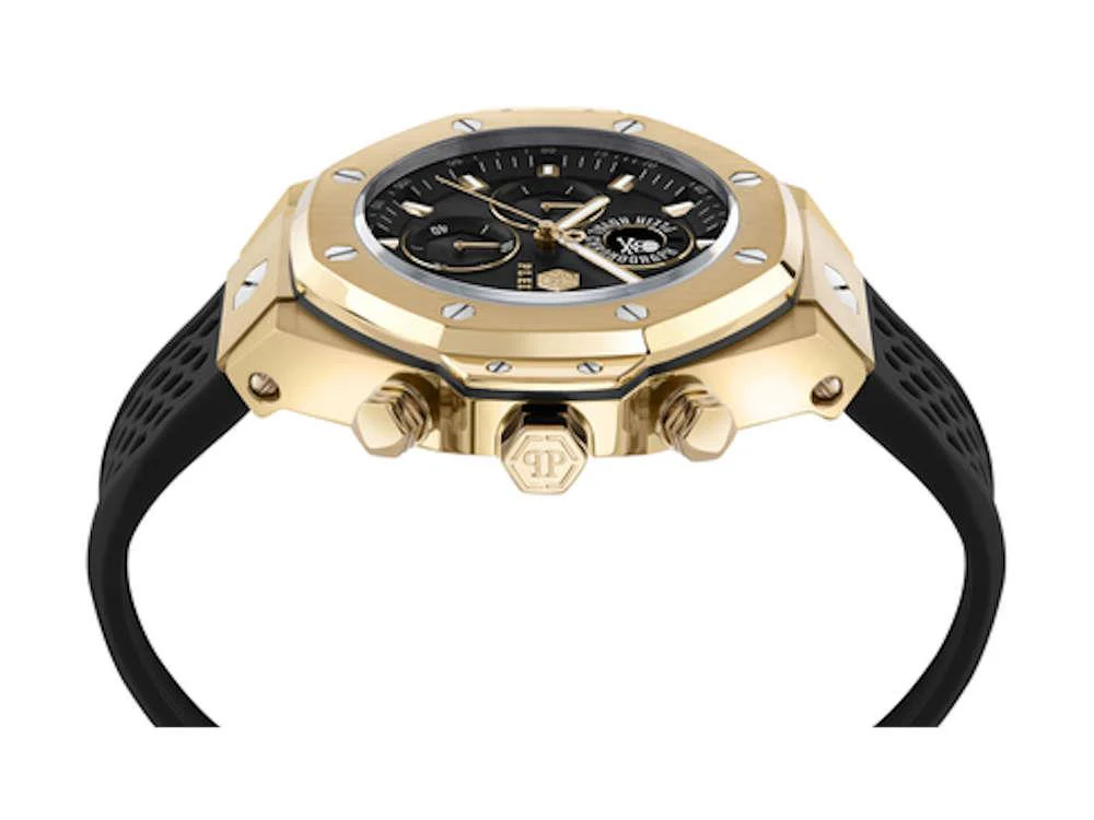 Philipp Plein Chrono Royal Sport-Tech Quartz Watch, Black, 46mm, PWLFA0325 - Image 4