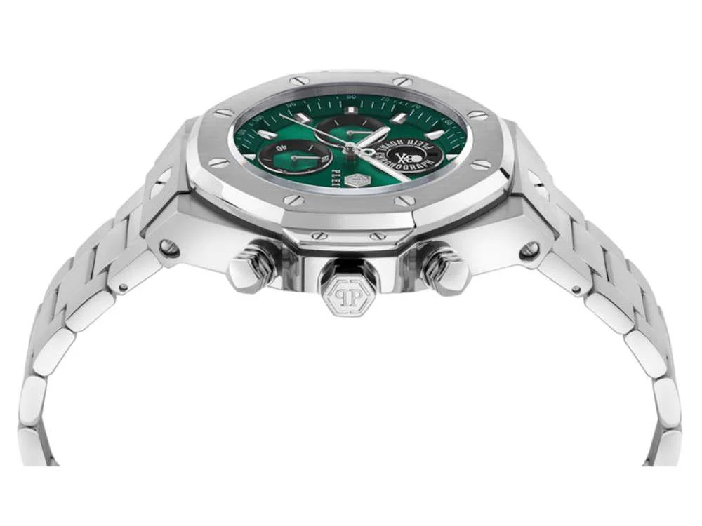 Philipp Plein Chrono Royal Sport-Tech Quartz Watch, Green, 46mm, PWLFA0425 - Image 4