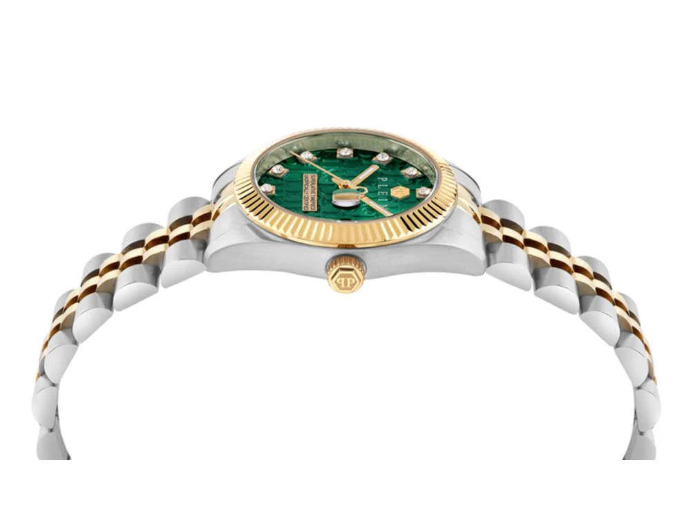 Philipp Plein Date Superlative Quartz Watch, Green, 28 mm, PWNFA0325 - Image 4