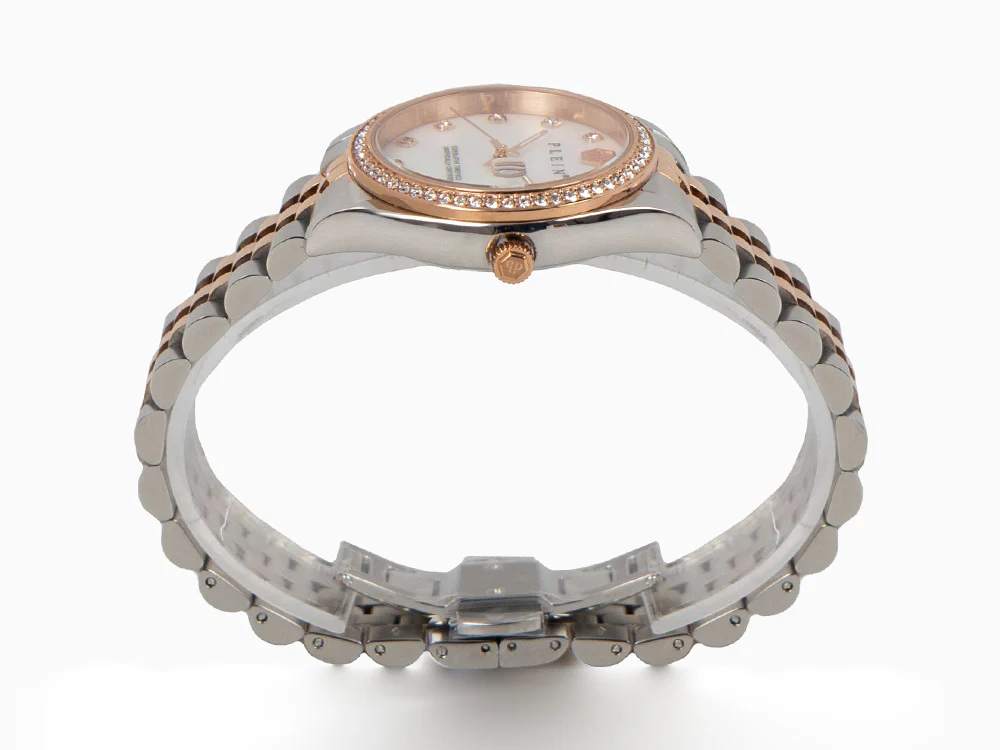 Philipp Plein Date Superlative Quartz Watch, Rose Gold, White, 34 mm, PWYAA0223 - Image 5