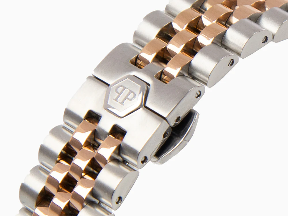 Philipp Plein Date Superlative Quartz Watch, Rose Gold, White, 34 mm, PWYAA0223 - Image 8