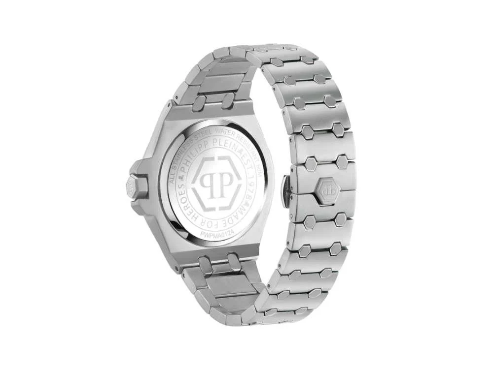 Philipp Plein Extreme Gent Quartz Watch, Grey, 43 mm, Mineral crystal, PWPMA0124 - Image 3