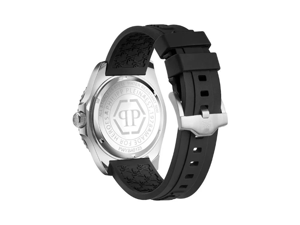 Philipp Plein GMT-I Challenger Quartz Watch, Black, 44 mm, PWYBA0123 - Image 3