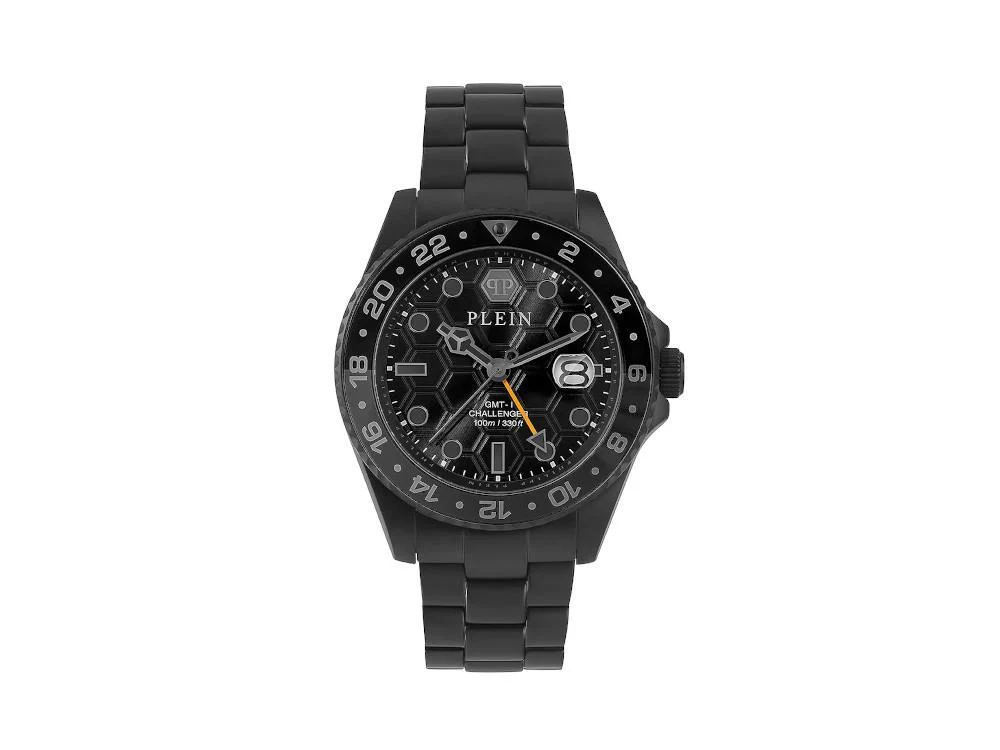 Philipp Plein GMT-I Challenger Quartz Watch, PVD, Black, 44 mm, PWYBA0923 - Image 2