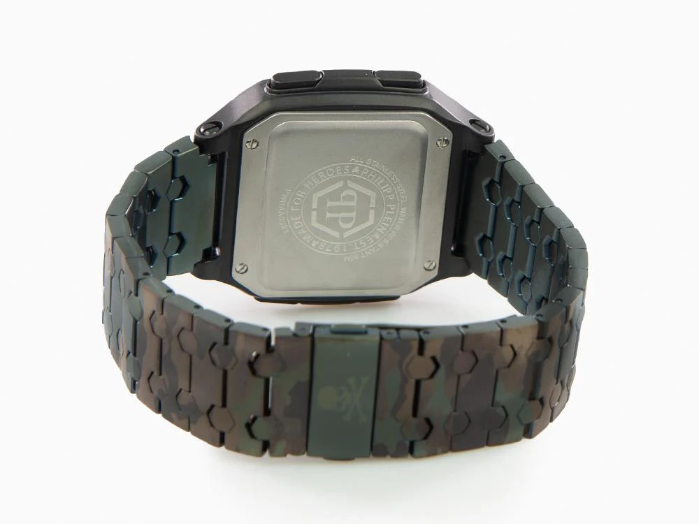 Philipp Plein Hyper Shock Quartz Watch, Black, 44 mm, Mineral crystal, PWHAA0921 - Image 3