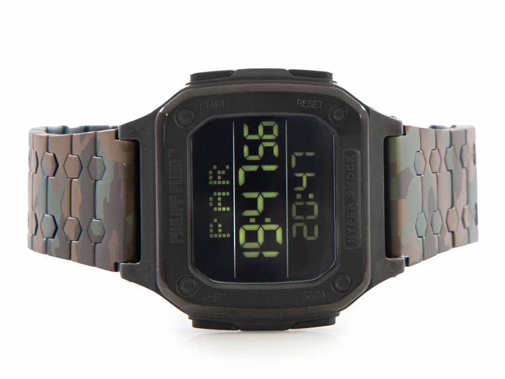 Philipp Plein Hyper Shock Quartz Watch, Black, 44 mm, Mineral crystal, PWHAA0921 - Image 7
