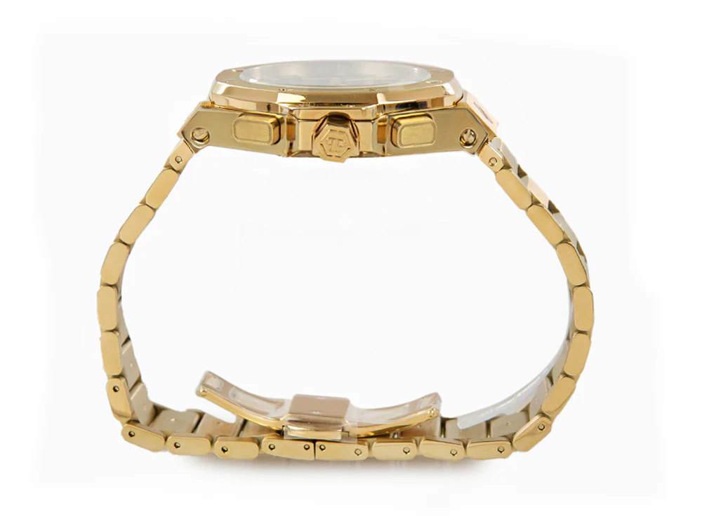 Philipp Plein Plein Chrono Royal Quartz Watch, PVD Gold, Black, 42 mm, PWPSA0424 - Image 5