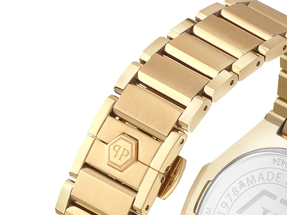 Philipp Plein Plein Chrono Royal Quartz Watch, PVD Gold, Black, 42 mm, PWPSA0424 - Image 8
