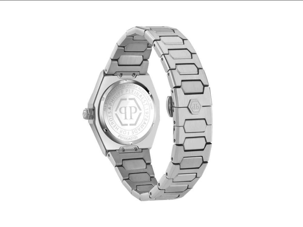Philipp Plein Plein Deluxe Quartz Watch, Black, 44 mm, PWWGA0126 - Image 4