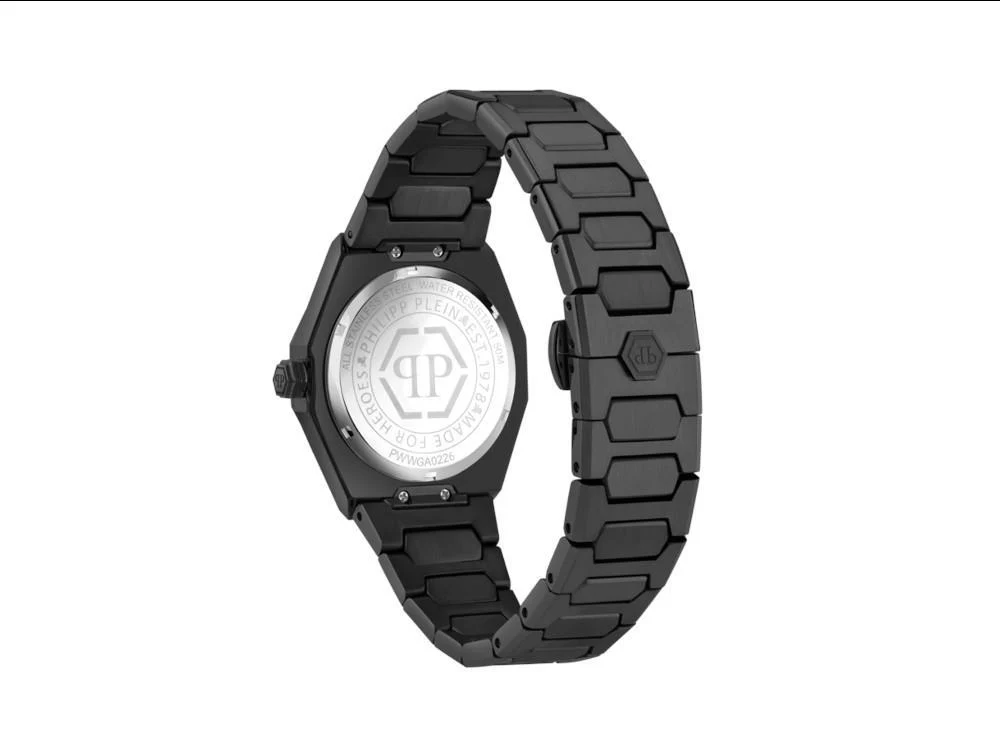 Philipp Plein Plein Deluxe Quartz Watch, Black, 44 mm, PWWGA0226 - Image 3