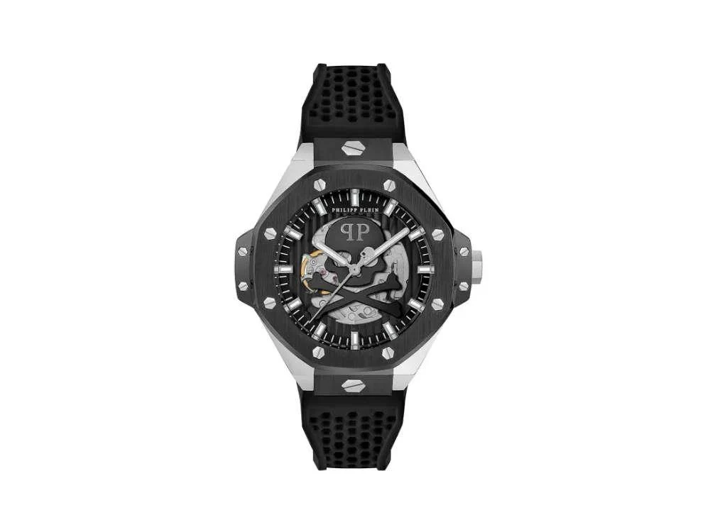 Philipp Plein Skeleton Royal Automatic Watch, Black, 46 mm, PWPFA0824 - Image 2