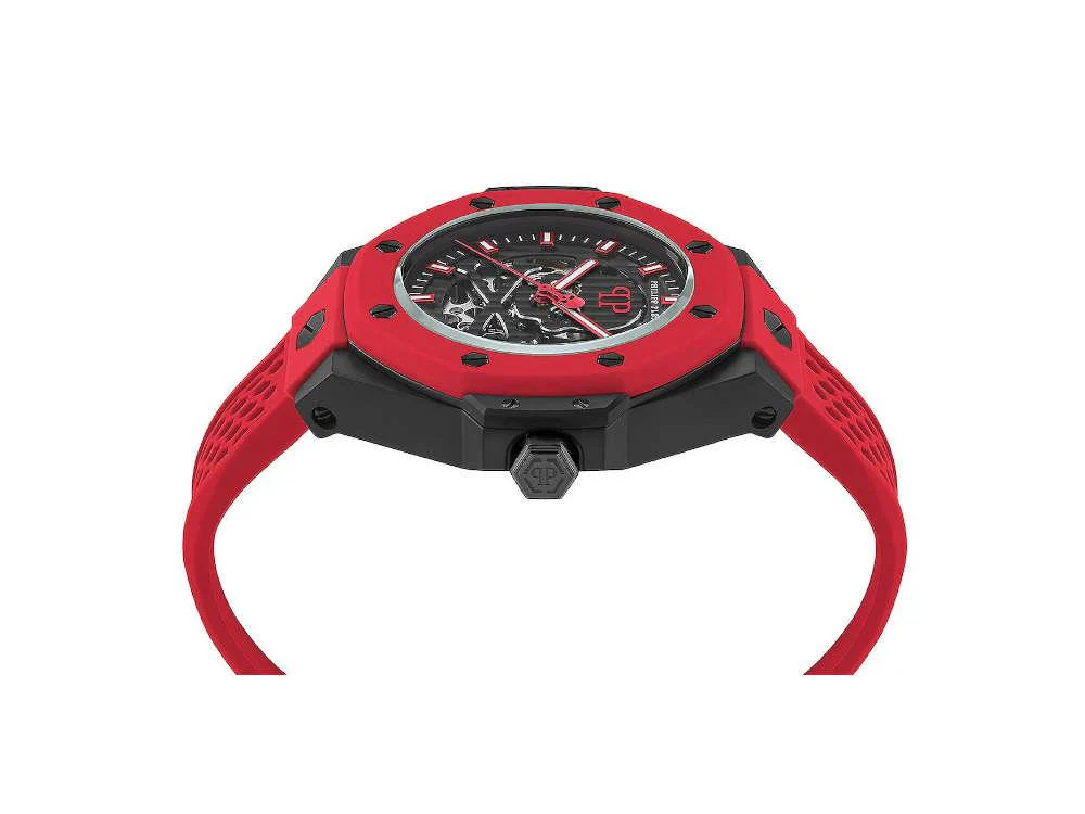 Philipp Plein Skeleton Royal Automatic Watch, PVD, Black, 46 mm, PWPFA0524 - Image 4
