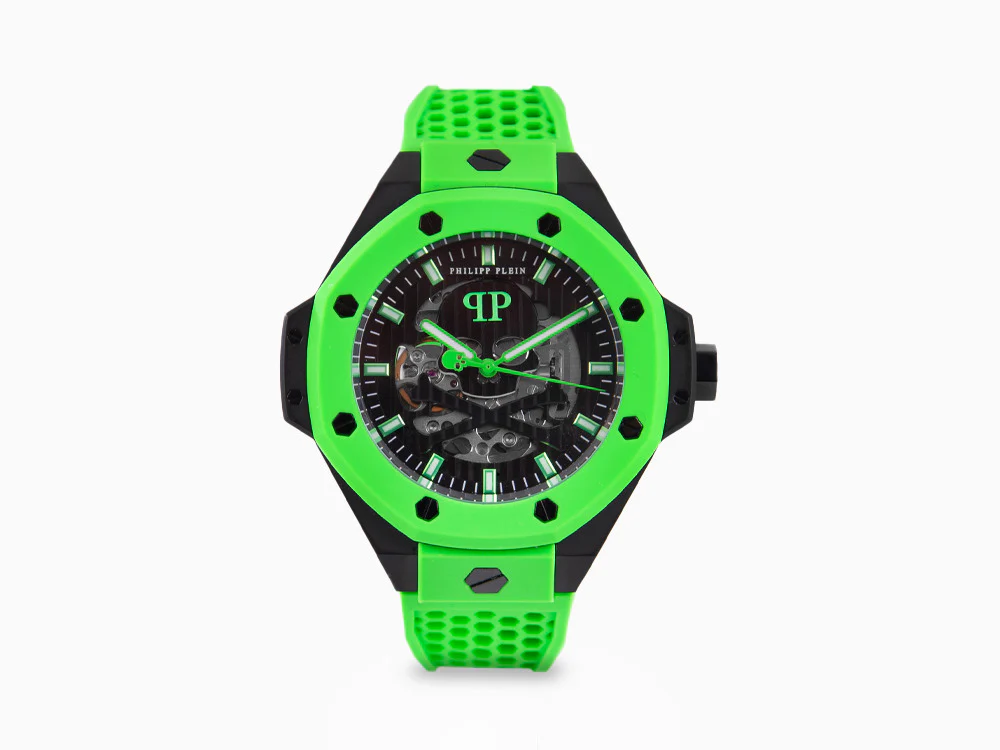 Philipp Plein Skeleton Royal Automatic Watch, PVD, Black, 46 mm, PWPFA0624 - Image 2