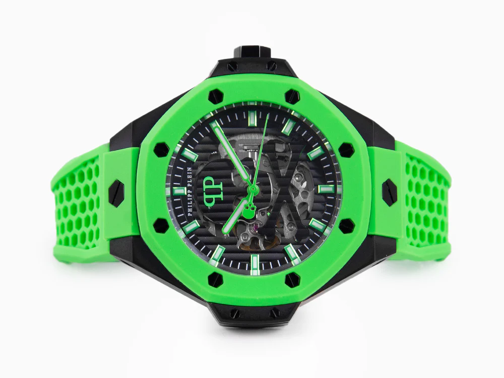 Philipp Plein Skeleton Royal Automatic Watch, PVD, Black, 46 mm, PWPFA0624 - Image 7