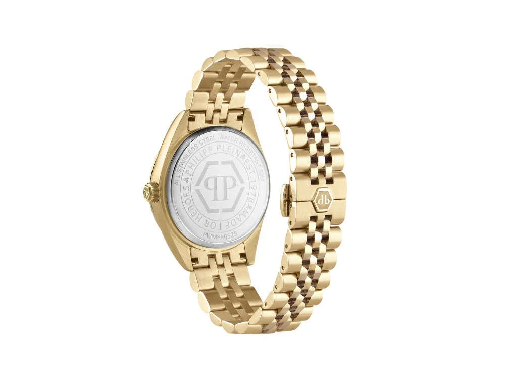 Philipp Plein Superlative Date Quartz Watch, Gold, 41 mm, PWMFA0525 - Image 3