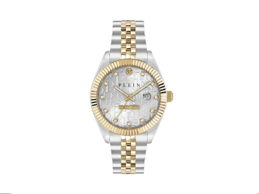 Philipp Plein Superlative Date Quartz Watch, Gray, 41 mm, PWMFA0425