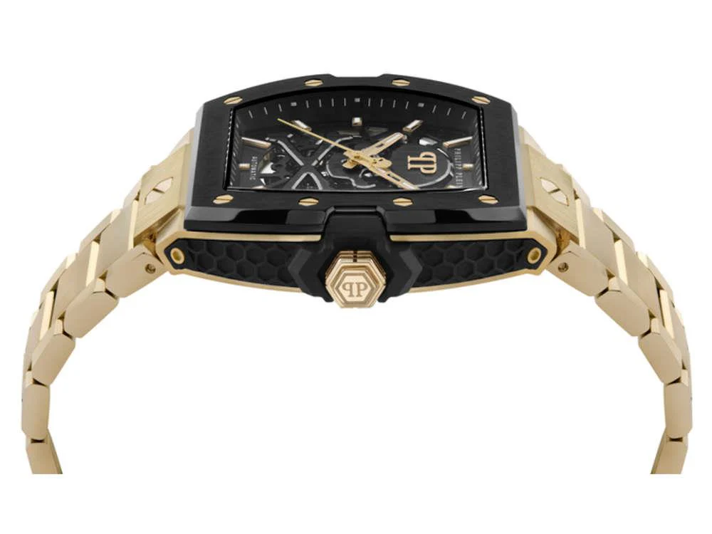 Philipp Plein The Skeleton 2.0 Automatic Watch, Gold, 44mm, PWJFA0625 - Image 4