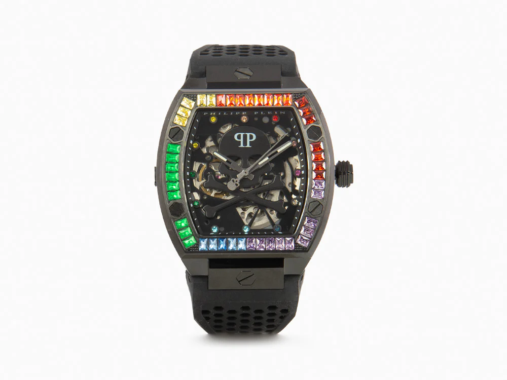 Philipp Plein The Skeleton Automatic Watch, PVD, Black, 44 mm, PWBAA0621 - Image 2