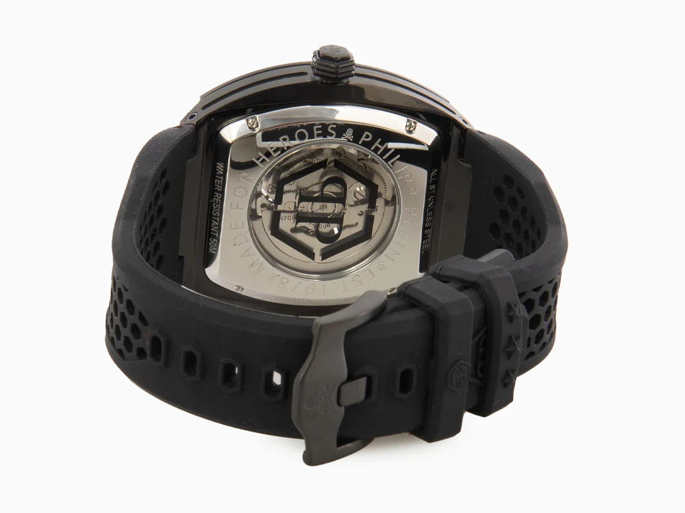 Philipp Plein The Skeleton Automatic Watch, PVD, Black, 44 mm, PWBAA0621 - Image 3