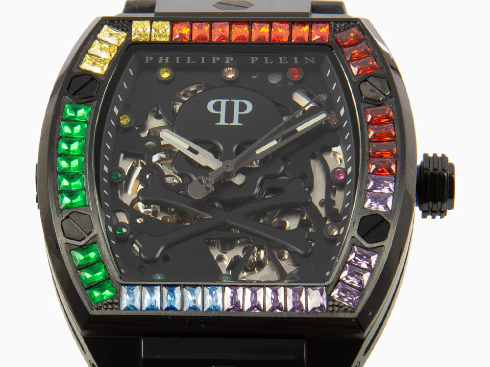 Philipp Plein The Skeleton Automatic Watch, PVD, Black, 44 mm, PWBAA0621 - Image 8
