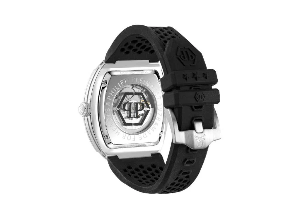 Philipp Plein The Skeleton Automatic Watch, PVD, Silver, 44 mm, PWBAA2123 - Image 3