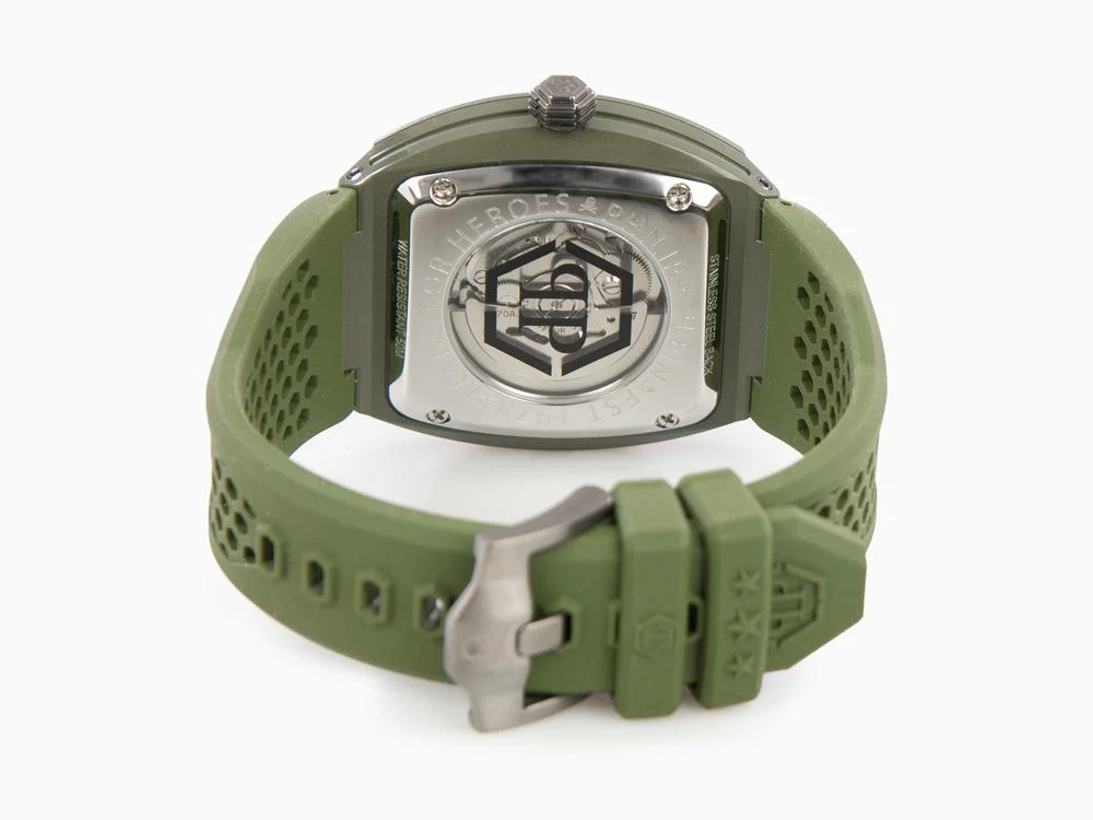 Philipp Plein The Skeleton Ecoceramic Automatic Watch, Green, 44 mm, PWVBA0223 - Image 3