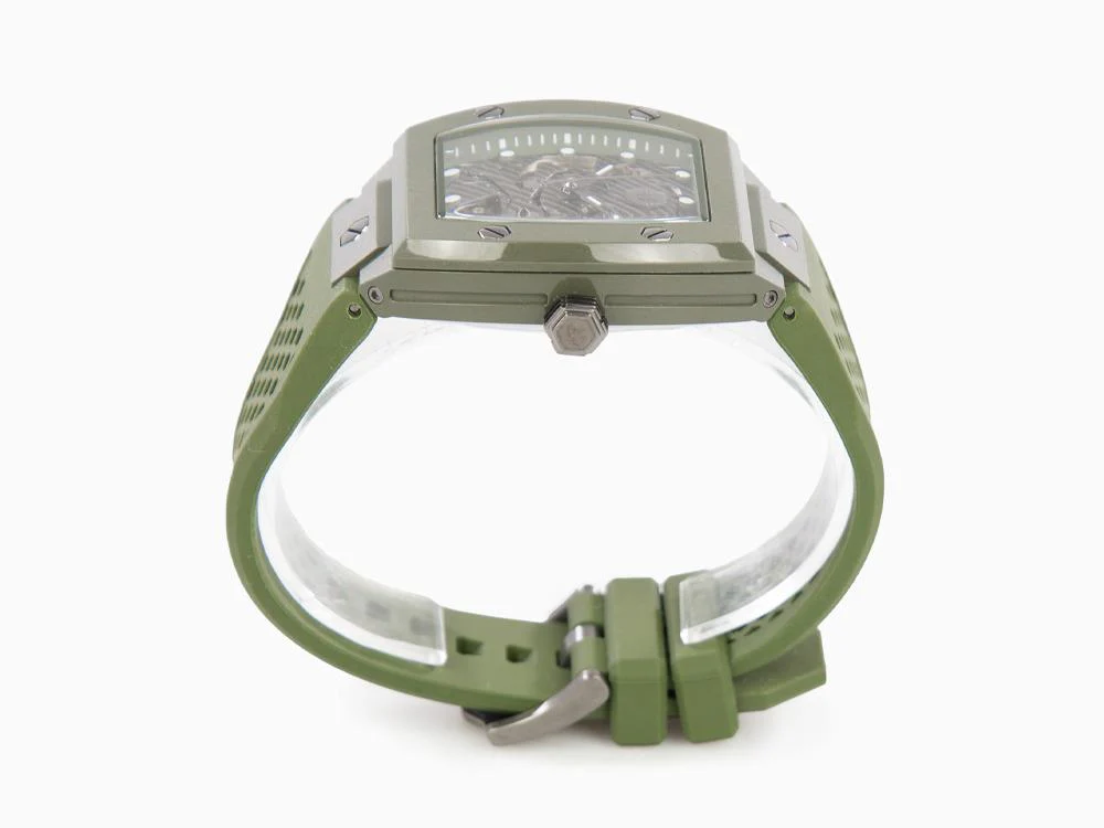 Philipp Plein The Skeleton Ecoceramic Automatic Watch, Green, 44 mm, PWVBA0223 - Image 5