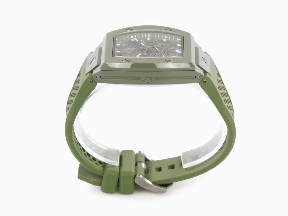 Philipp Plein The Skeleton Ecoceramic Automatic Watch, Green, 44 mm, PWVBA0223 - Image 6