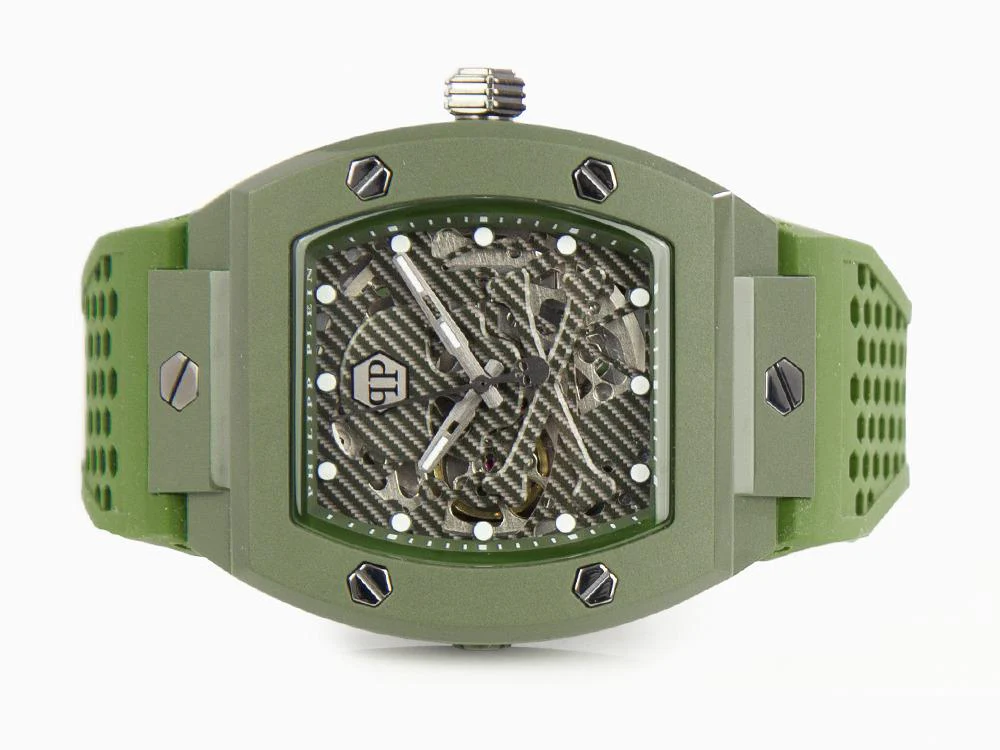 Philipp Plein The Skeleton Ecoceramic Automatic Watch, Green, 44 mm, PWVBA0223 - Image 7
