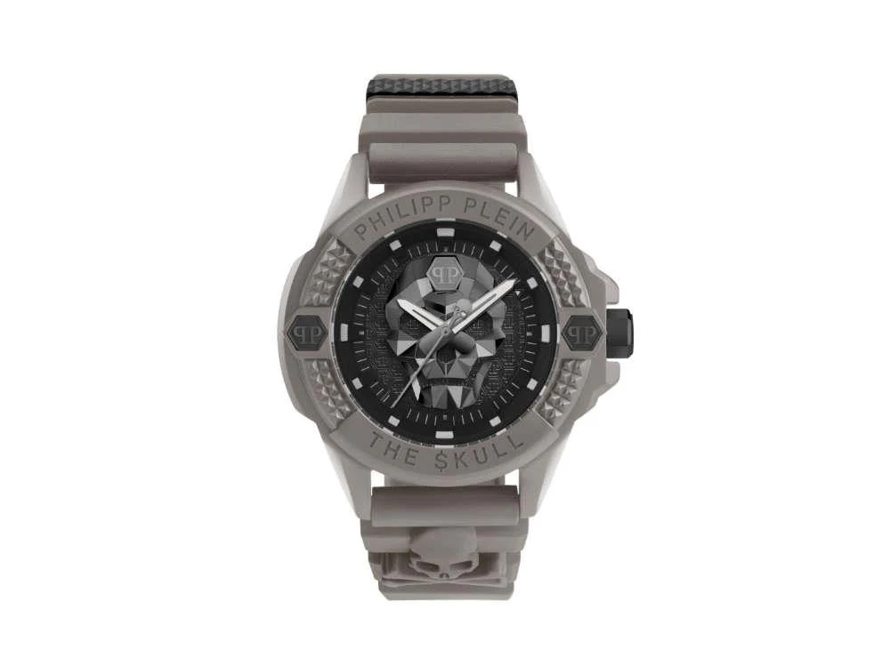 Philipp Plein The Skull Ecoceramic Quartz Watch, Black, 44 mm, PWUBA0323 - Image 2