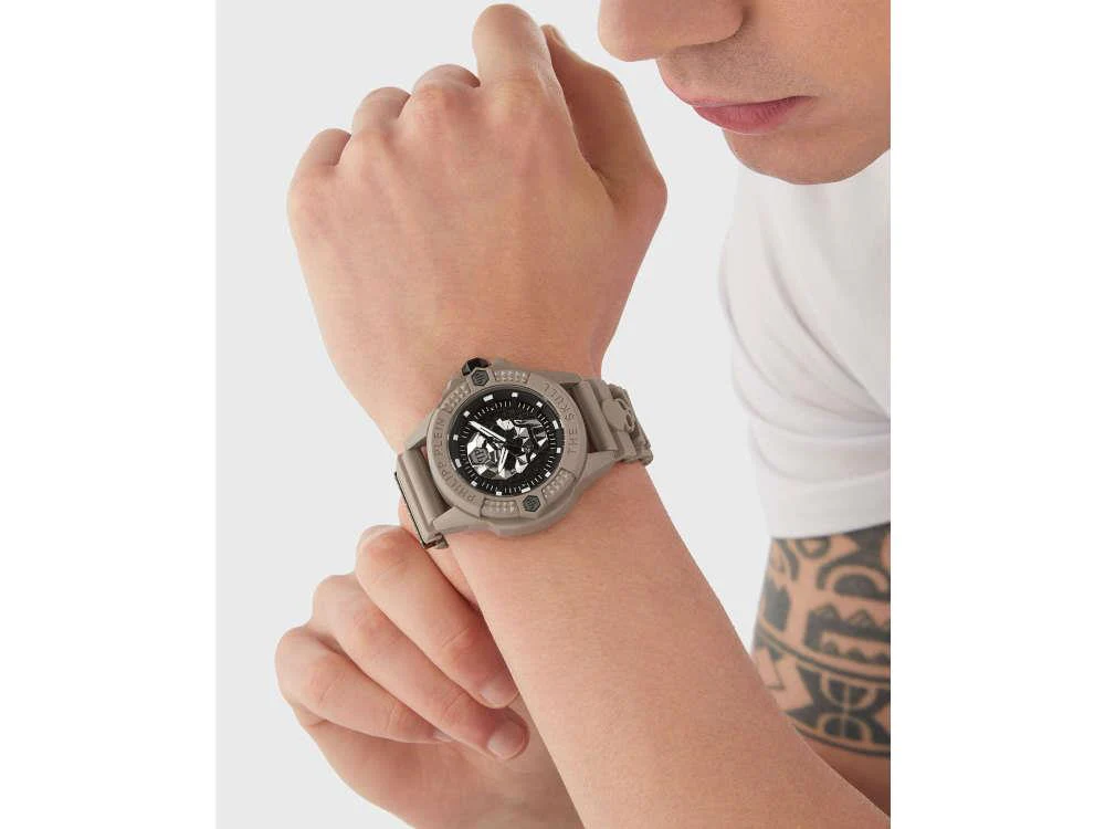Philipp Plein The Skull Ecoceramic Quartz Watch, Black, 44 mm, PWUBA0323 - Image 5