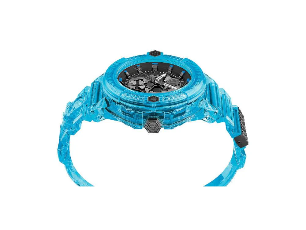 Philipp Plein The Skull Scuba Duba Quartz Watch, PVD, Black, 44 mm, PWWAA0724 - Image 4