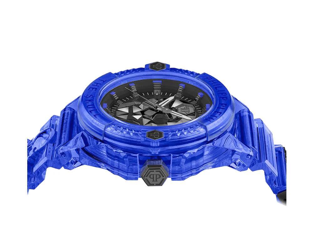 Philipp Plein The Skull Synthetic Quartz Watch, Black, 44 mm, PWWAA0323 - Image 4