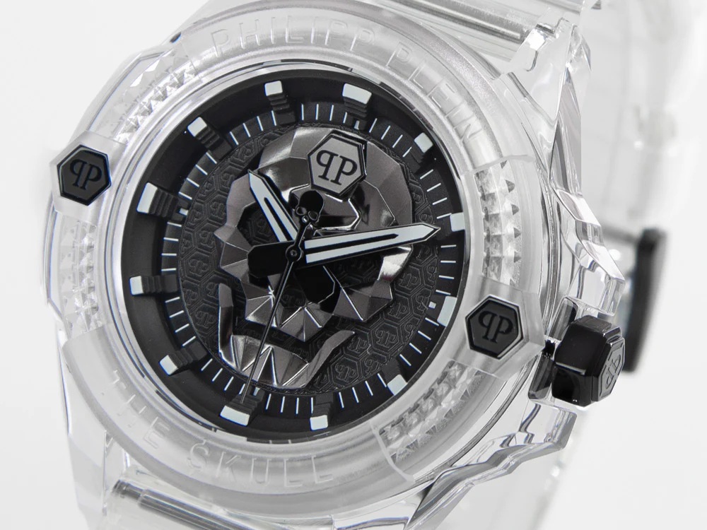 Philipp Plein The Skull Synthetic Quartz Watch, Black, 44mm, PWWAA0423 - Image 8