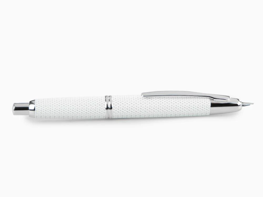 Pilot Capless Carbonesque Fountain Pen, White, FK-1500-GRAF-WHITE - Image 4