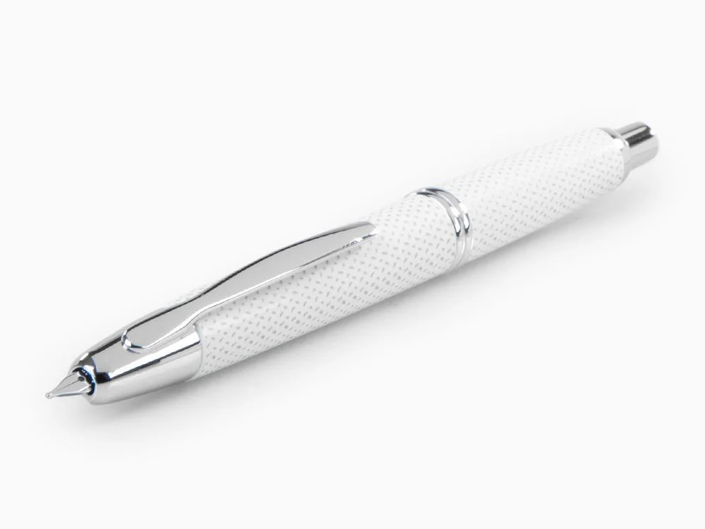 Pilot Capless Carbonesque Fountain Pen, White, FK-1500-GRAF-WHITE - Image 7