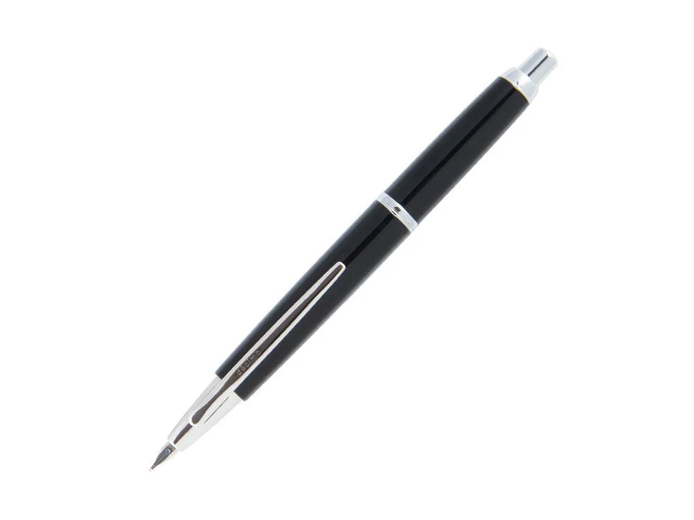 Pilot Capless Decimo Fountain Pen, Chrome trim, Black, FK-1500D-RH-BLACK - Image 2